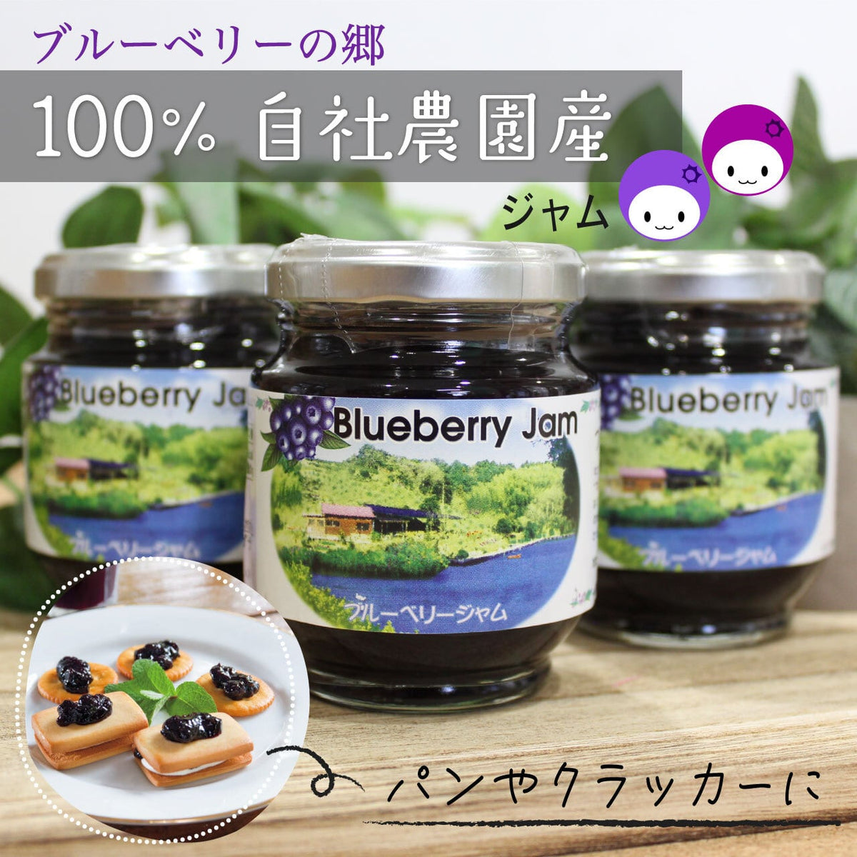 ブルーベリーの郷 ジャム食べ比べ 梅・竹・松｜静岡・菊川の農園から、甘さ控えめの手作りジャム